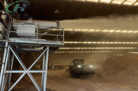 山東生物質燃料電廠防爆雙流體超細霧炮機